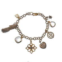 Charm Bracelet Moonstone Bronze-Emily Keifer-Swag Designer Jewelry