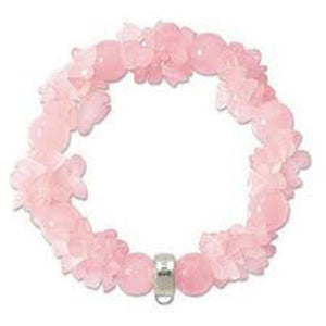 Charm Bracelet Pink Quartz Beads-Thomas Sabo-Swag Designer Jewelry