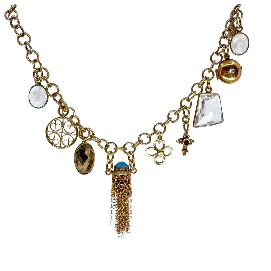 Charm Bracelet Vintage Girl Garnet-Emily Keifer-Swag Designer Jewelry