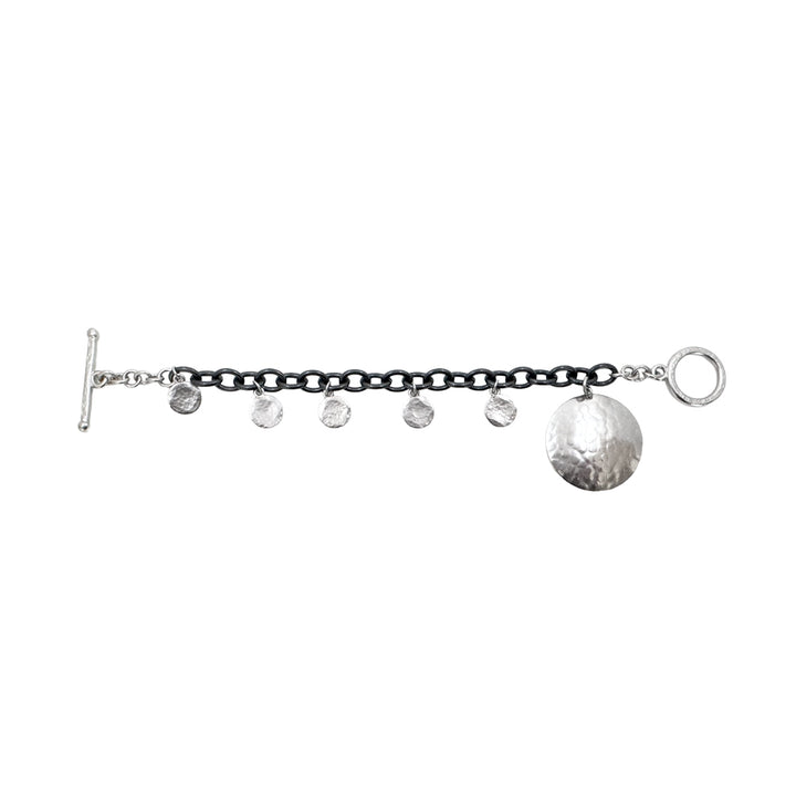 Charm Bracelet in Silver and Rhodium-Evelyn Knight-Swag Designer Jewelry