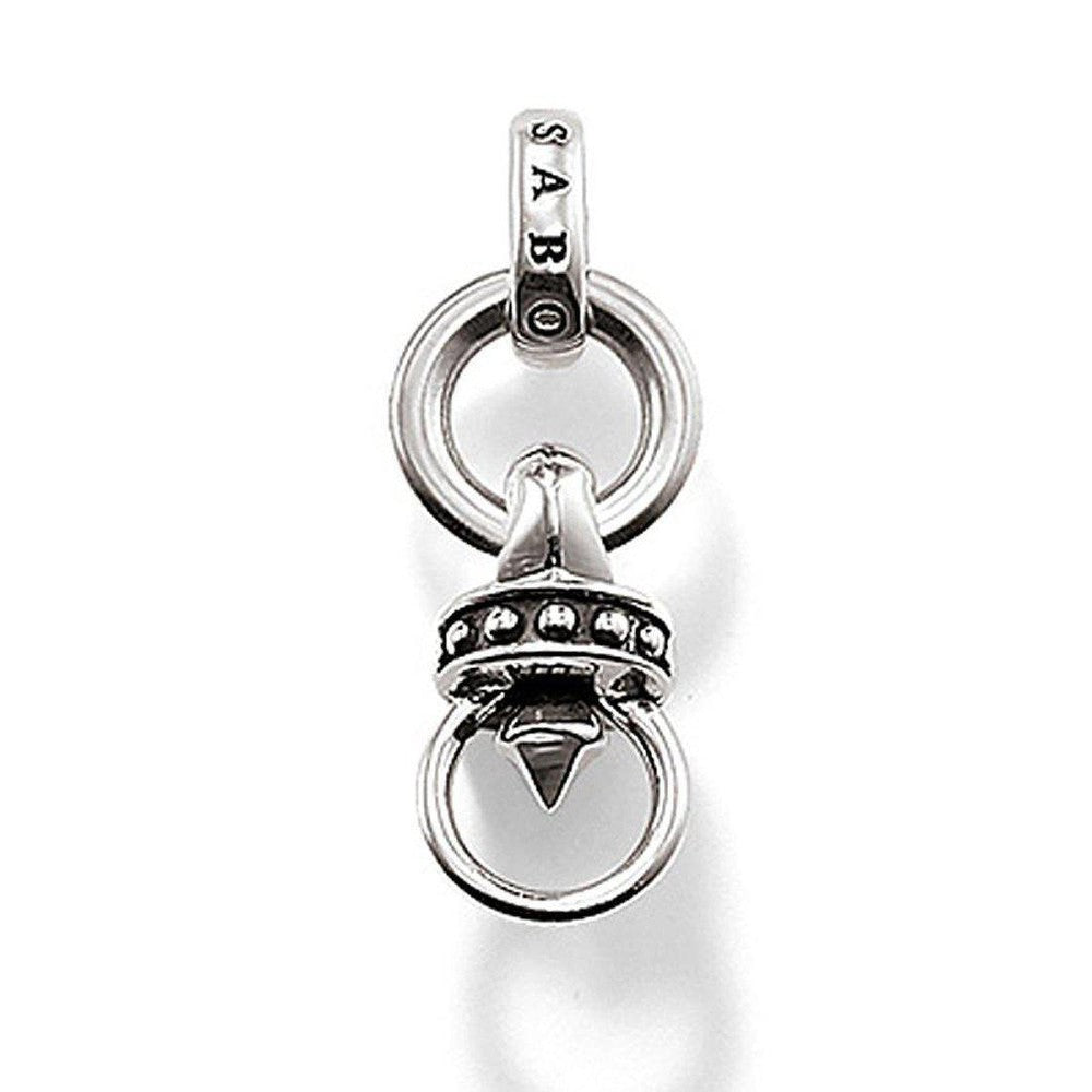 Chrome Hearts Charm Carrier Rebel At Heart sterling silver pendant
