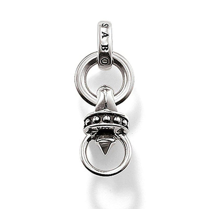Chrome Hearts Charm Carrier Rebel At Heart sterling silver pendant
