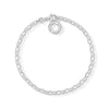 Silver charm bracelet for kids, featuring a Thomas Sabo Charm Club disc.

