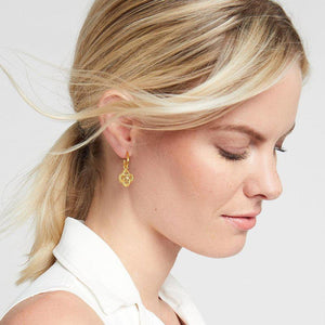 Chloe Hoop and Charm Earring-Julie Vos-Swag Designer Jewelry