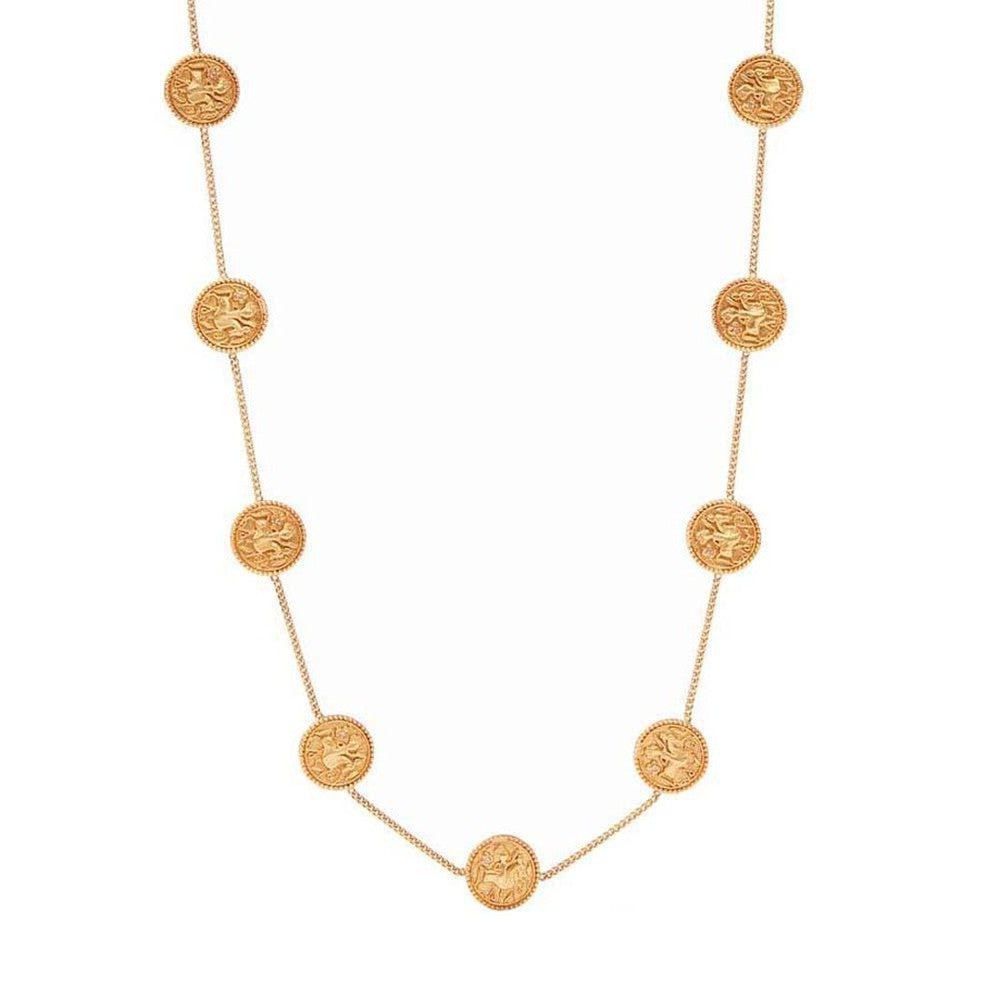 Coin Demi Station Necklace-Julie Vos-Swag Designer Jewelry