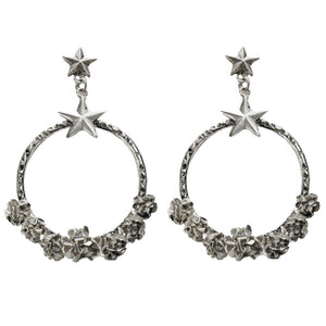 Coronation Circle Post Earrings-Virgins Saints and Angels-Swag Designer Jewelry