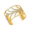 Gold Courbe Precious 40mm cuff bracelet with sparkling pave detail
