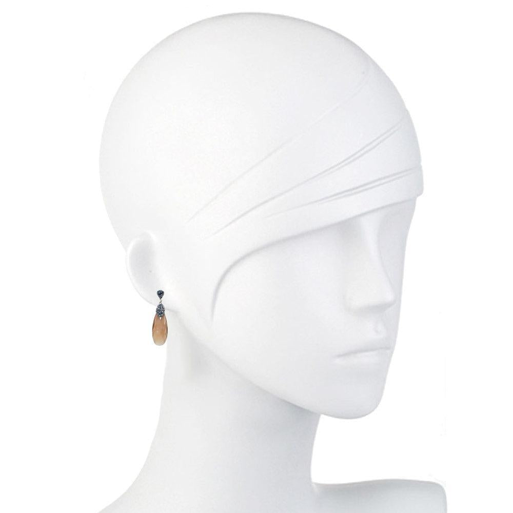 Crystal Tear Drop Earrings-Theia Jewelry-Swag Designer Jewelry