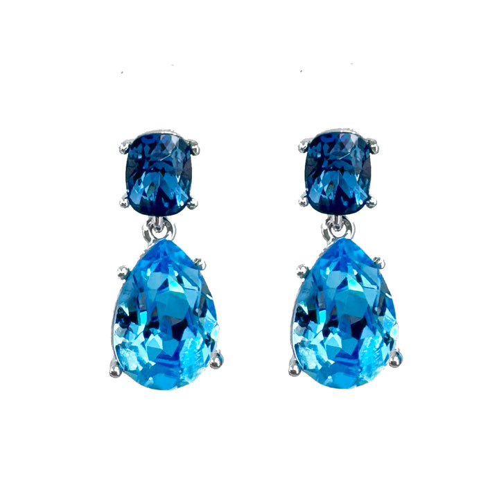 Crystal tier Drop Earrings-Theia Jewelry-Swag Designer Jewelry