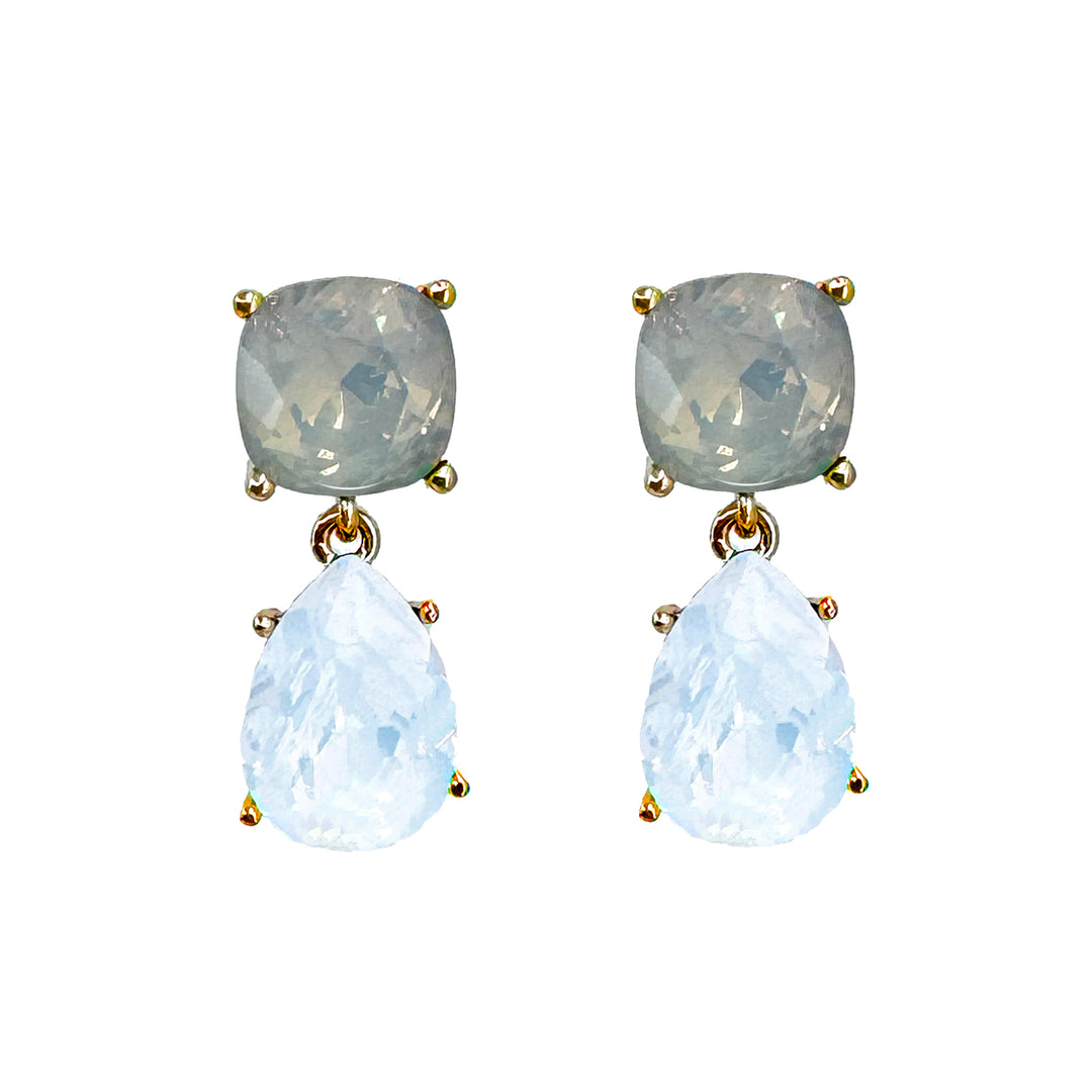 Crystal tier Drop Earrings-Theia Jewelry-Swag Designer Jewelry