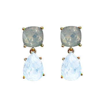 Crystal tier Drop Earrings-Theia Jewelry-Swag Designer Jewelry