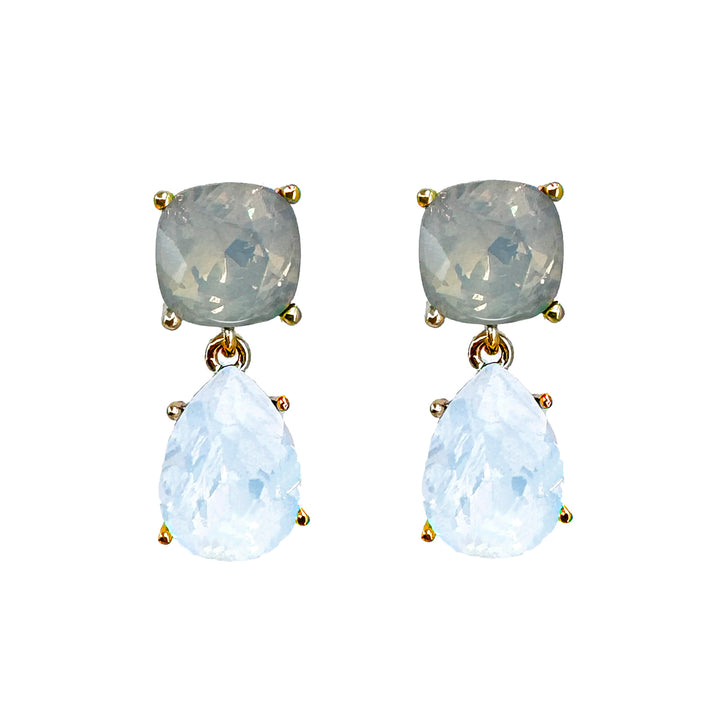 Crystal tier Drop Earrings-Theia Jewelry-Swag Designer Jewelry