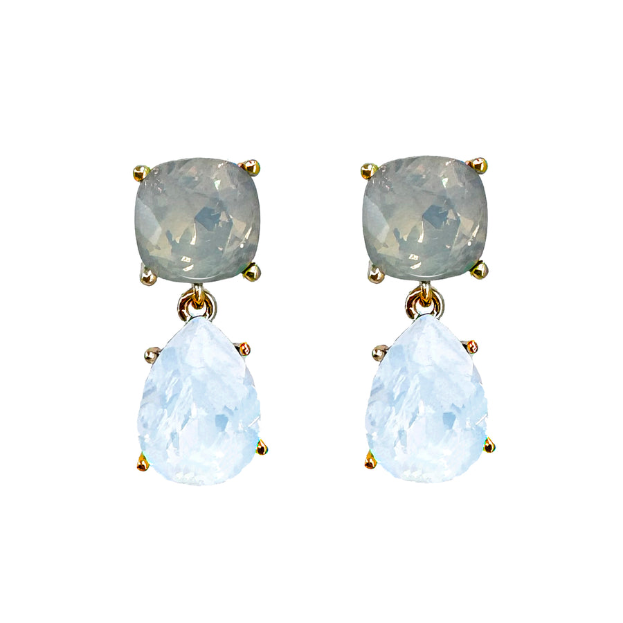 Crystal tier Drop Earrings-Theia Jewelry-Swag Designer Jewelry
