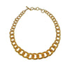 Gold Cuban Link Necklace, chunky chain design

