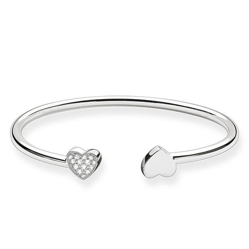 Cuff Bracelete with hearts-Thomas Sabo-Swag Designer Jewelry
