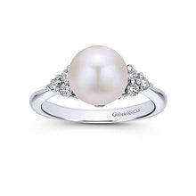 Cultured Pearl and Diamond Ring-Gabriel & Co-Swag Designer Jewelry