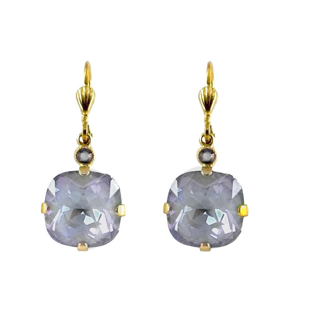 Cushion Cut Earring in Gray-La Vie Parisienne-Swag Designer Jewelry
