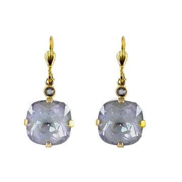 Cushion Cut Earring in Gray-La Vie Parisienne-Swag Designer Jewelry
