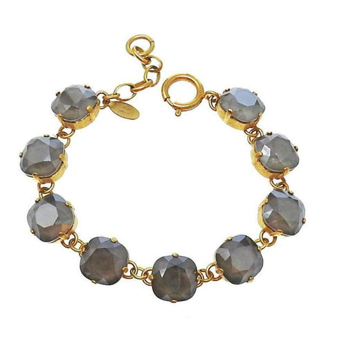 Cushion Cut Tennis Bracelet Grey-La Vie Parisienne-Swag Designer Jewelry