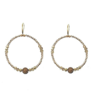 Daisy Hoop Earrings-Millianna-Swag Designer Jewelry