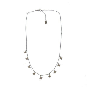 Dangling Flower Station Necklace-Bijou Amani-Swag Designer Jewelry