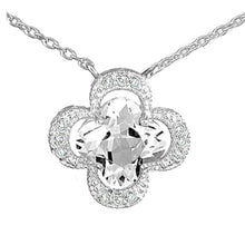 Diamond 14k Pendant with White Topaz-Jude Frances-Swag Designer Jewelry