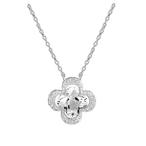 Diamond 14k Pendant with White Topaz-Jude Frances-Swag Designer Jewelry
