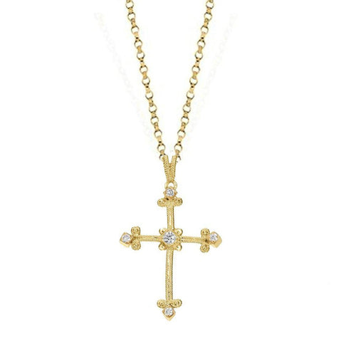 Diamond Cross in Gold-Alex & Co-Swag Designer Jewelry