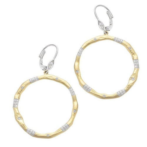 Diamond Hoop Earrings-Meira T-Swag Designer Jewelry