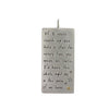 Sterling silver dog tag pendant engraved with "If I could reach up and hold a star..." romantic message.

