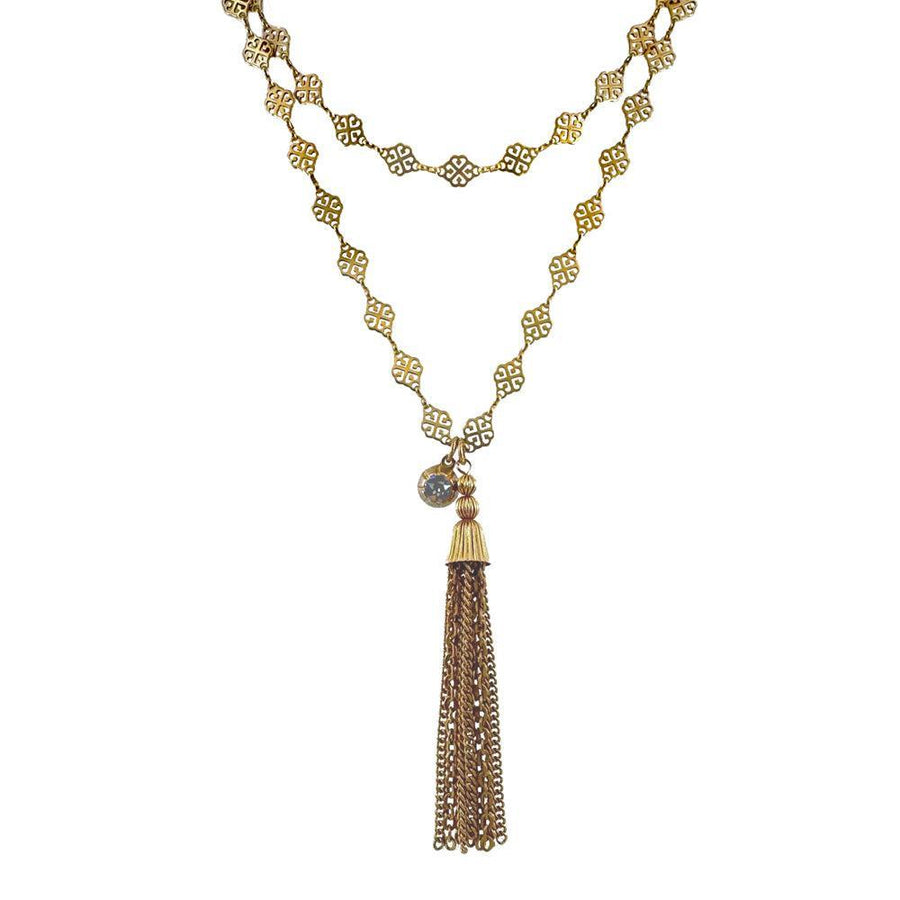 Double Strand Tassel Necklace-La Vie Parisienne-Swag Designer Jewelry