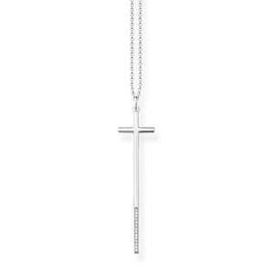 Elongated Diamond Cross Necklace-Thomas Sabo-Swag Designer Jewelry