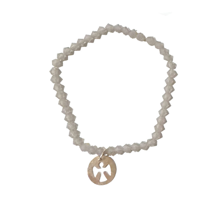 Embrace bracelet with Guardian Angel in Gray