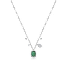 Emerald Necklace with Diamonds-Meira T-Swag Designer Jewelry