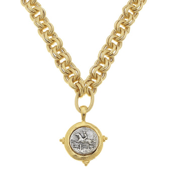 Equestrian Coin Necklace-Susan Shaw-Swag Designer Jewelry