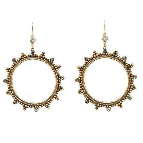 Esther Hoop Earrings-Virgins Saints and Angels-Swag Designer Jewelry