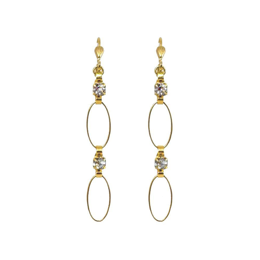 Eyelet Chain Dangle Earrings-La Vie Parisienne-Swag Designer Jewelry