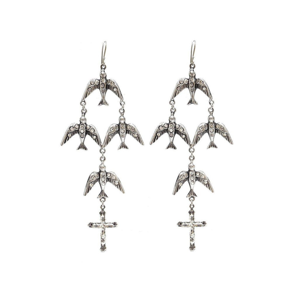 Flock of Aves Earrings-Virgins Saints and Angels-Swag Designer Jewelry