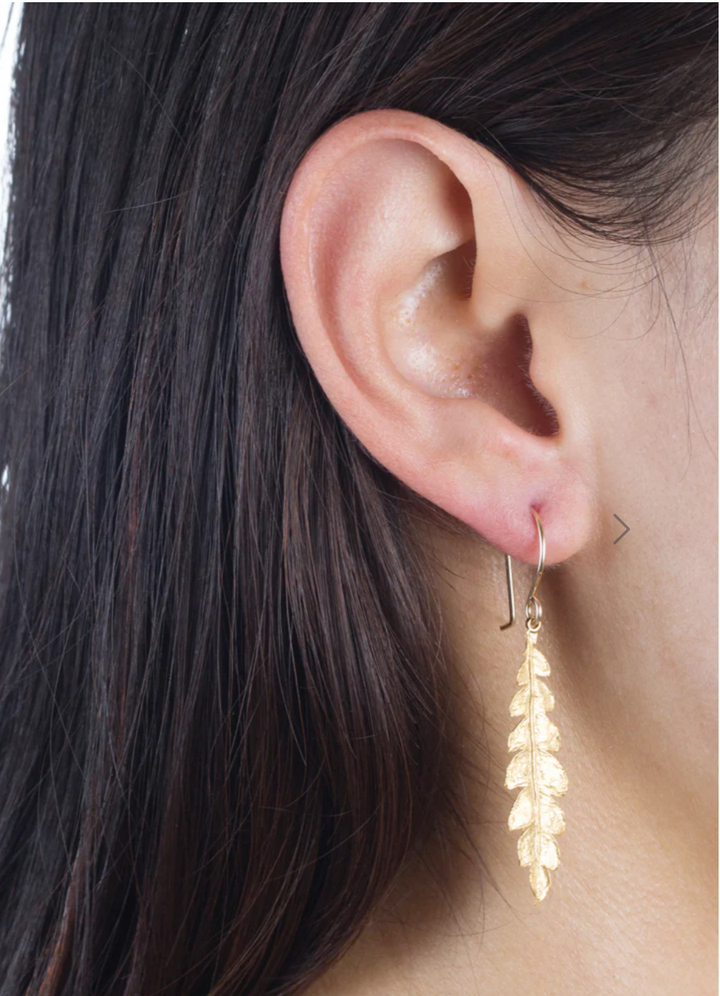 Forest Fern Earrings-Catherine Weitzman-Swag Designer Jewelry