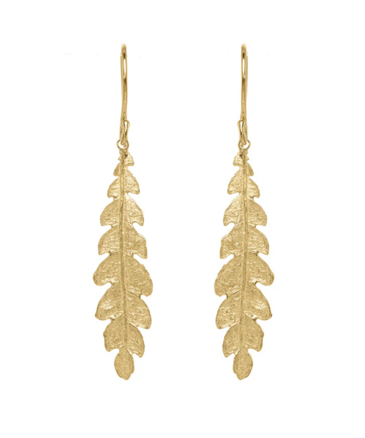 Forest Fern Earrings-Catherine Weitzman-Swag Designer Jewelry