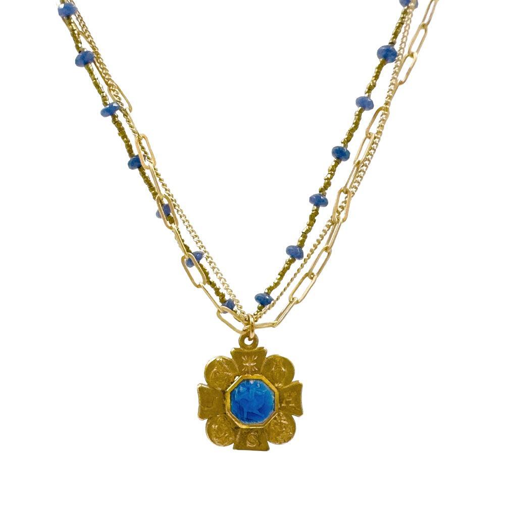 Four Way JHS Cross Necklace-Andrea Barnett-Swag Designer Jewelry