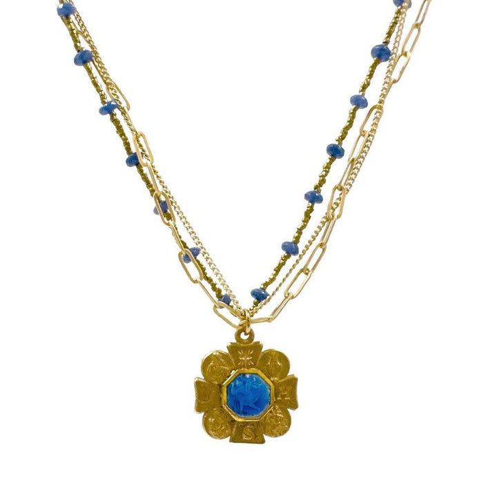 Four Way JHS Cross Necklace-Andrea Barnett-Swag Designer Jewelry