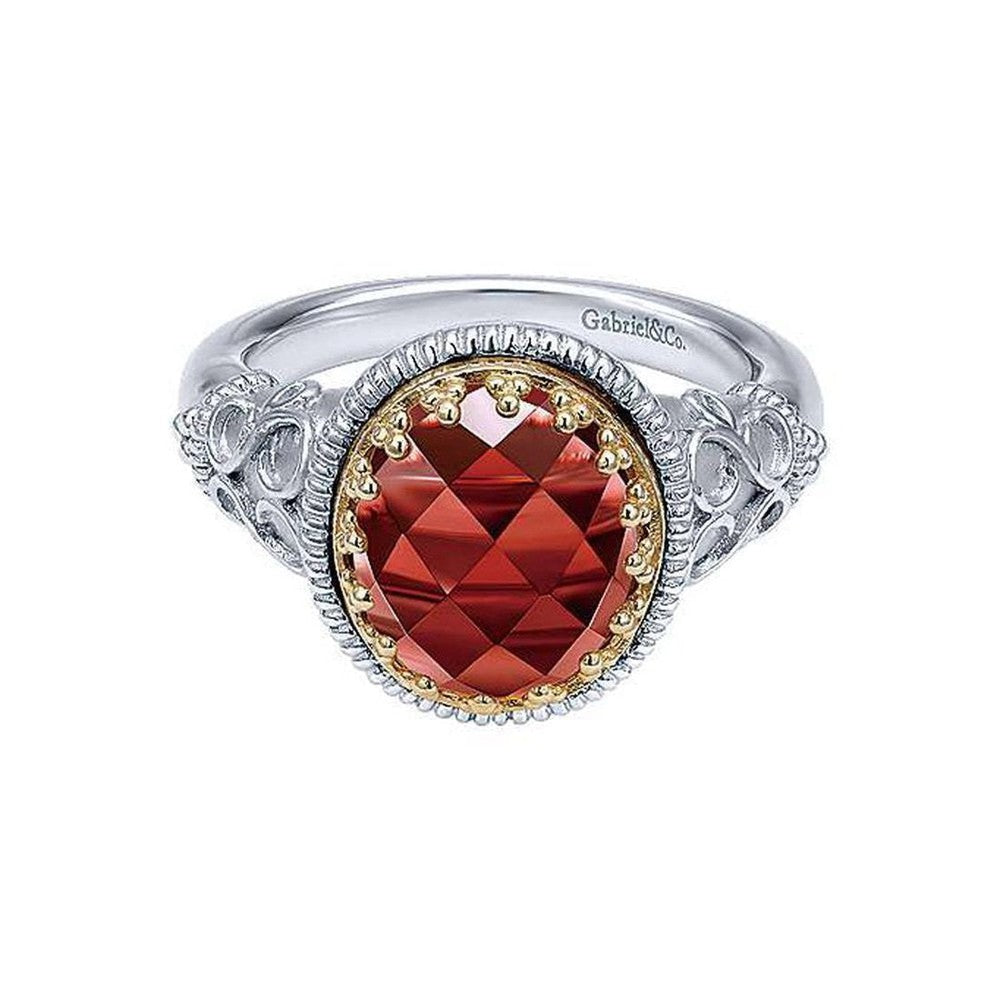 Garnet Ring-Gabriel & Co-Swag Designer Jewelry