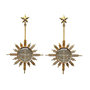 Glorious Star Earrings-Virgins Saints and Angels-Swag Designer Jewelry