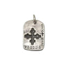 Silver God Tag Brother pendant featuring a cross and Psalm 133:1.
