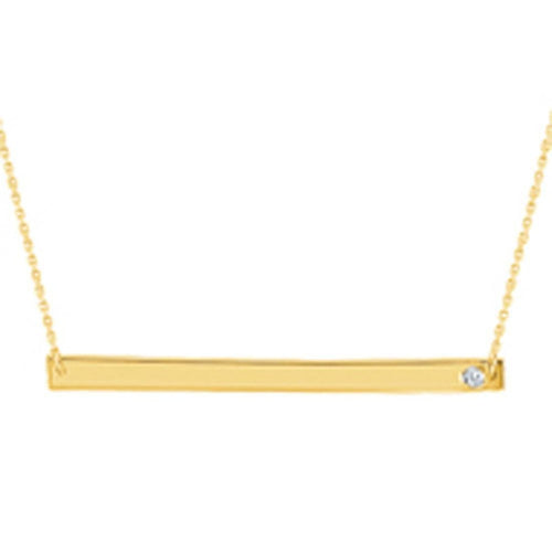 Gold Engravable Necklace-Alex & Co-Swag Designer Jewelry