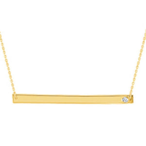 Gold Engravable Necklace-Alex & Co-Swag Designer Jewelry