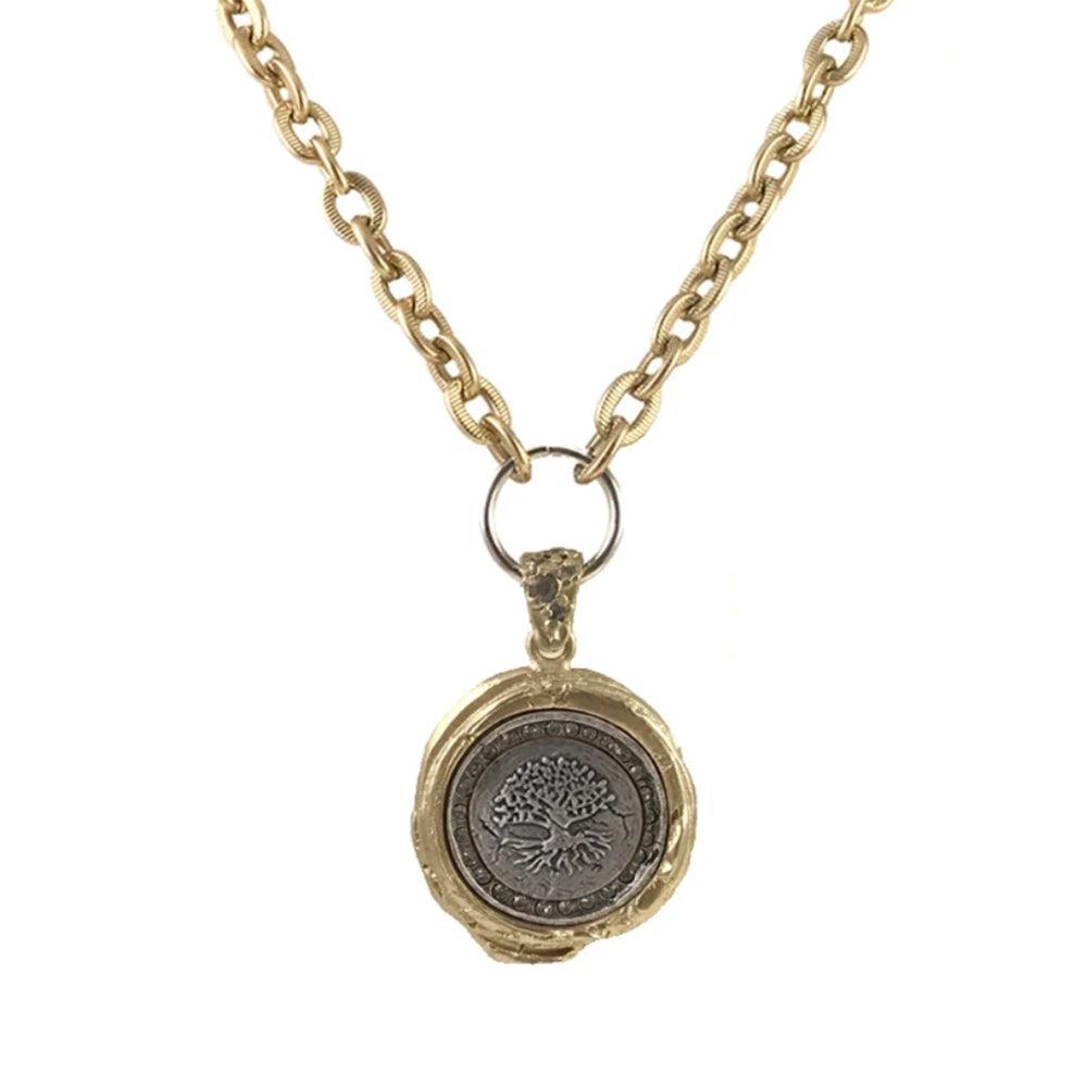 Gold Guna Wax Seal Pendant-Tat2 Designs-Swag Designer Jewelry