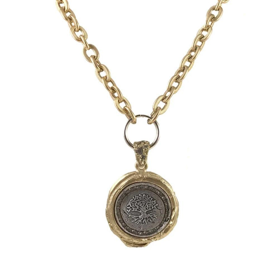 Gold Guna Wax Seal Pendant-Tat2 Designs-Swag Designer Jewelry
