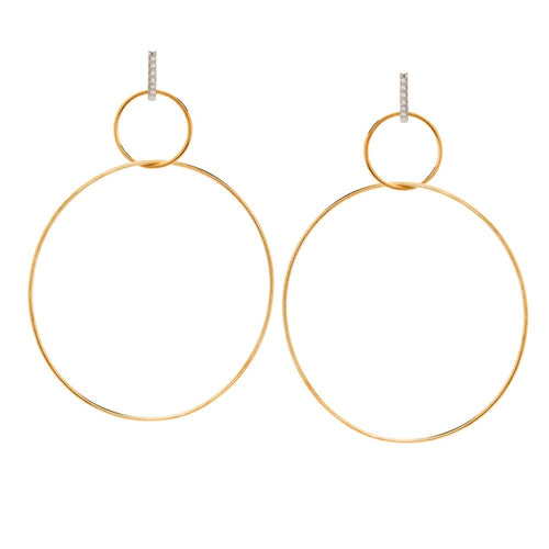 Gold Hoop Earrings-Janis Savitt-Swag Designer Jewelry